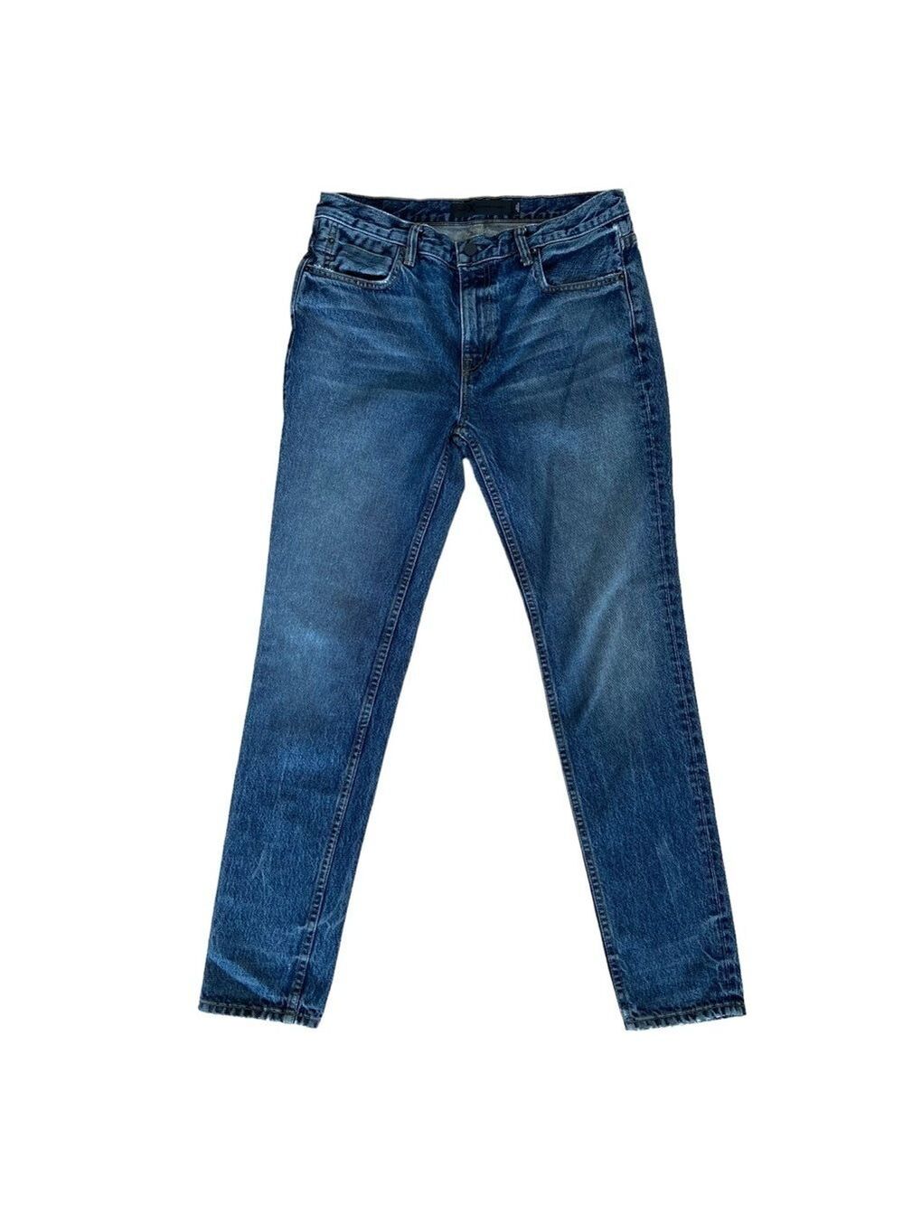 Denim X Alexander Wang jeans Style Wang 002 medium indigo aged blue high-rise 28
